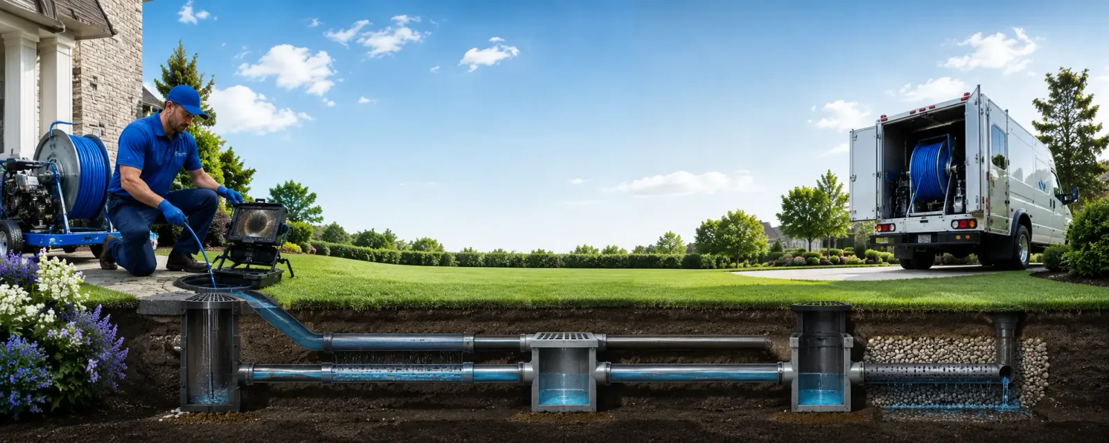Outdoor drain cleaning information for Trinway, OH